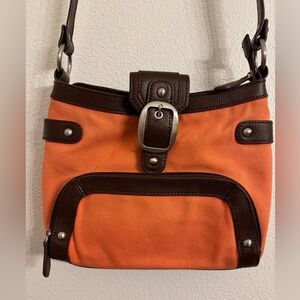 Coldwater Creek Crossbody Woman’s Bag Orange GUC